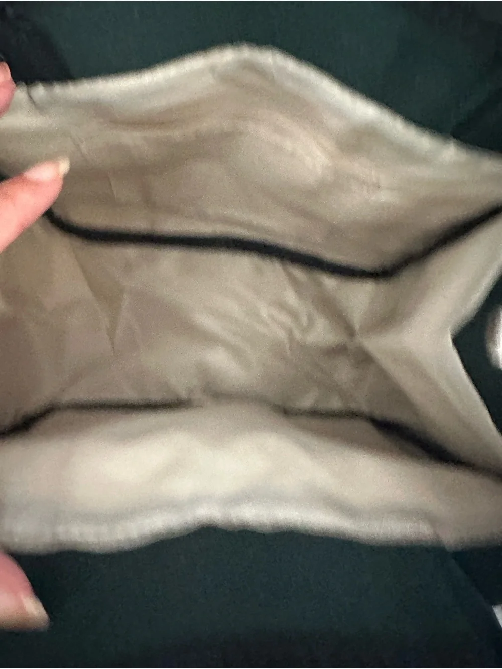 Starbucks Dark Green Canvas Toiletry Bag with Front Logo